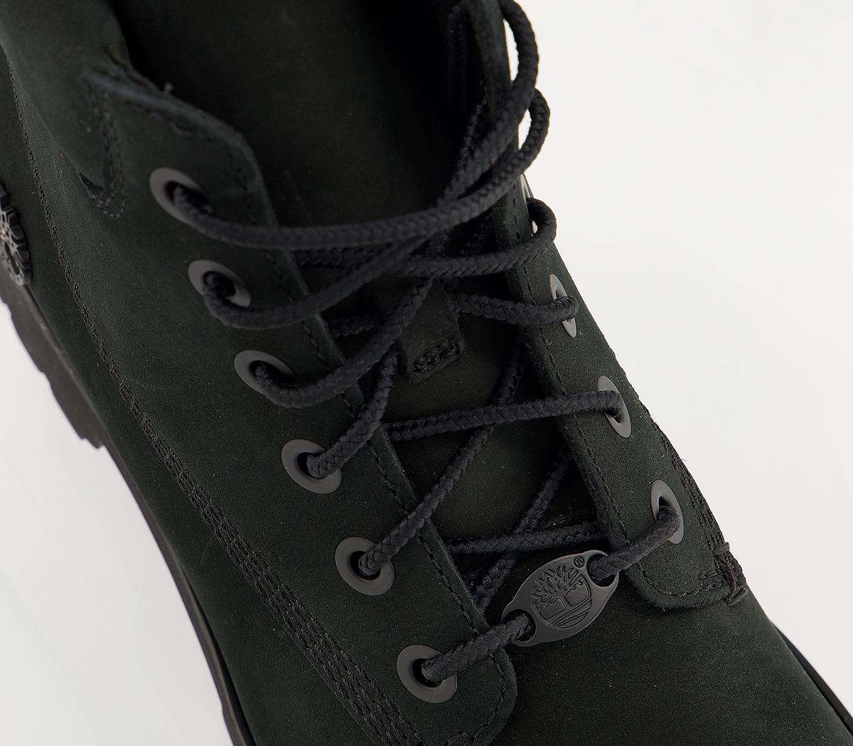 timberland slim 6 inch premium boots black nubuck