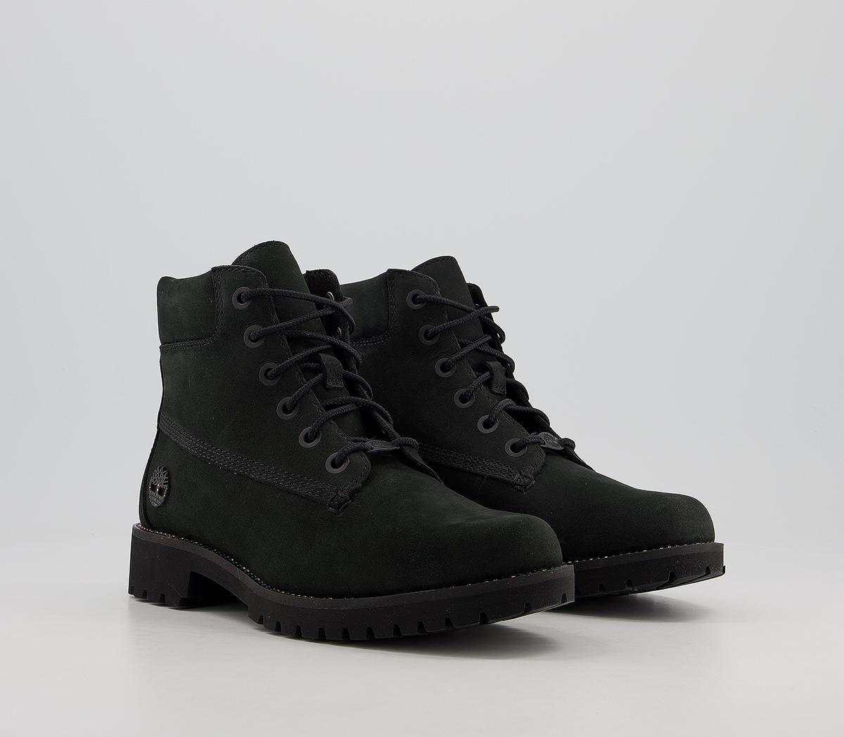 timberland slim premium 6 inch boots jet black