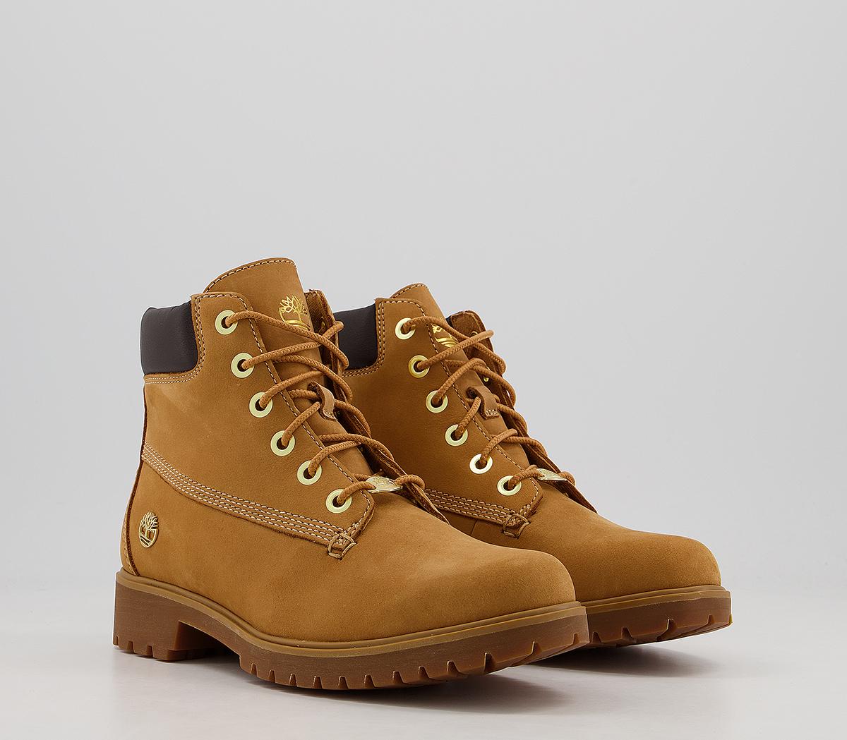 slim premium 6 inch boots tawny rose gold chain