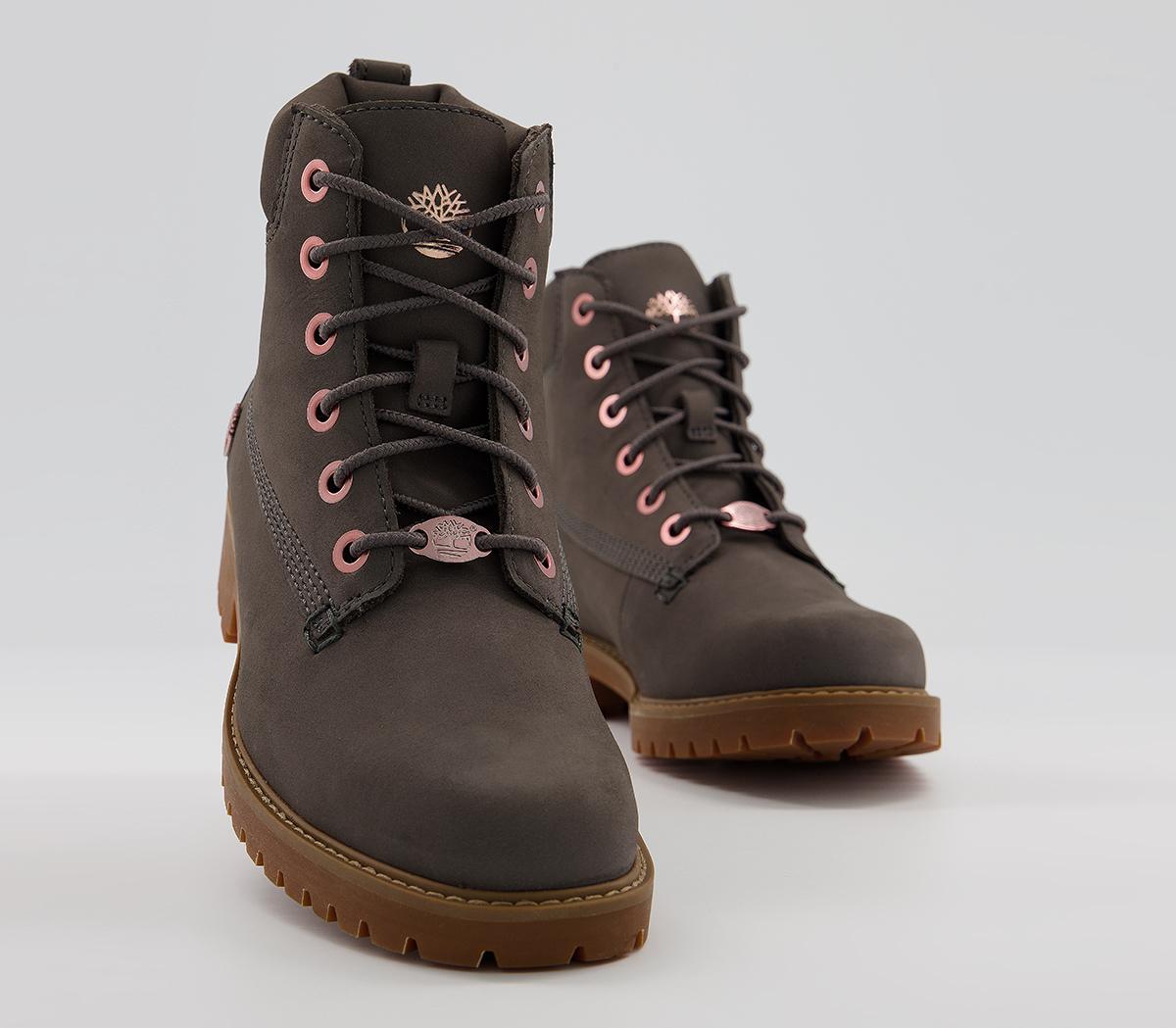 timberland slim premium 6 inch boots eiffel tower grey nubuck