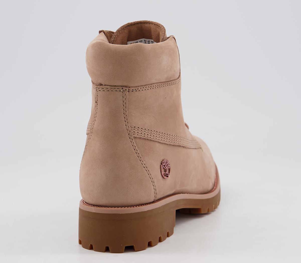 Timberland Slim Premium 6 Inch Boots Tawny Rose Gold Chain - Ankle Boots