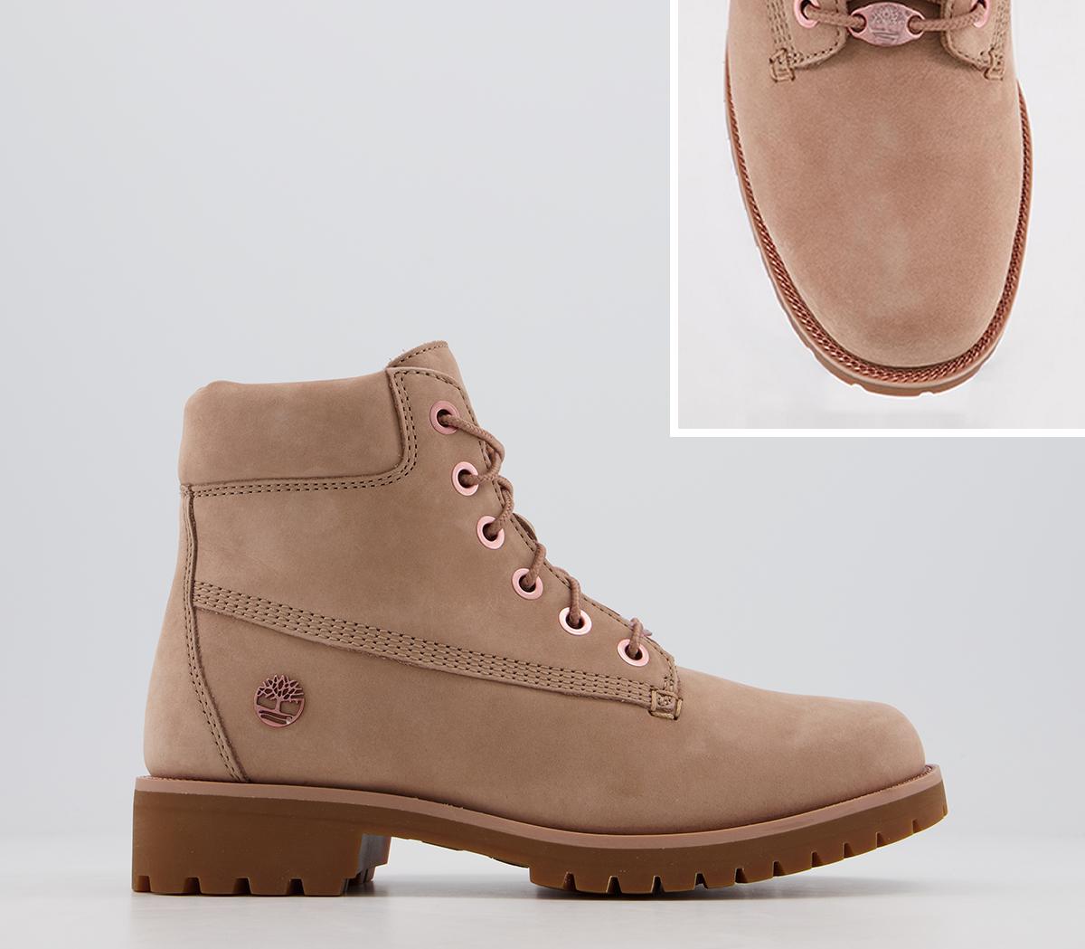 timberland boots rose gold