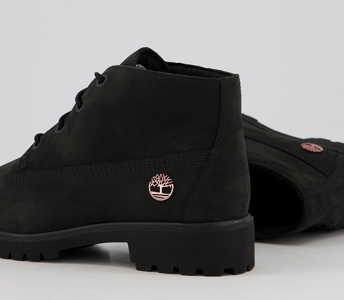 timberland slim nellie chukka boots black rose gold