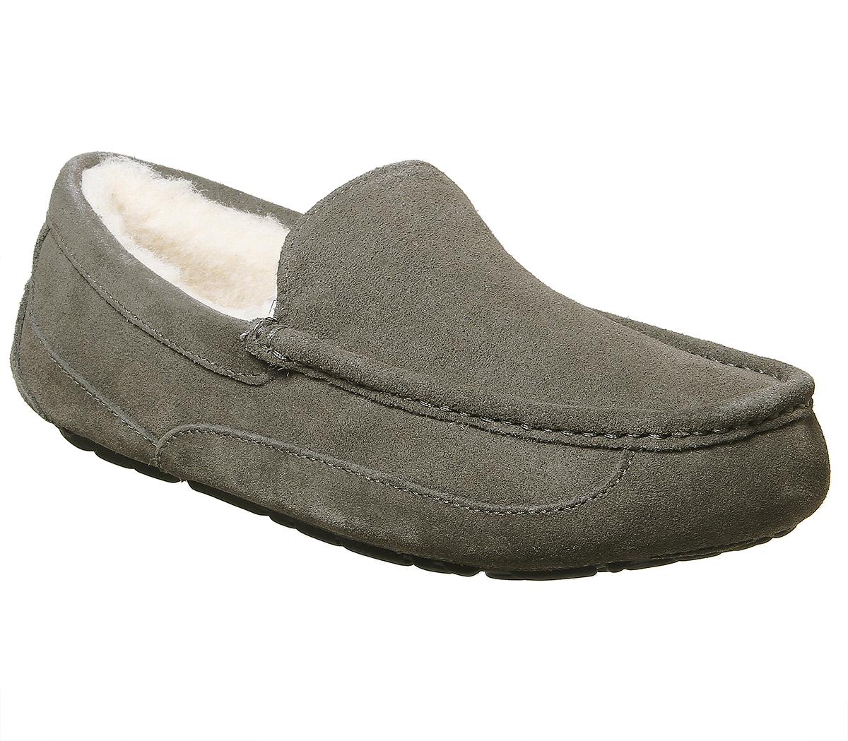ugg ascot charcoal slipper
