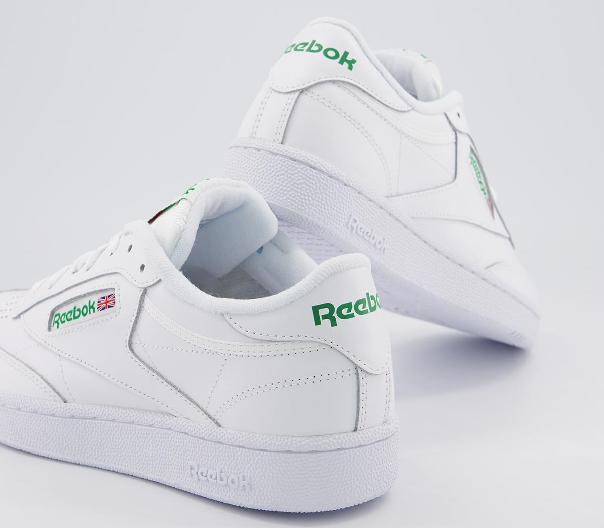 Reebok Club C 85 Trainers White Green - His trainers
