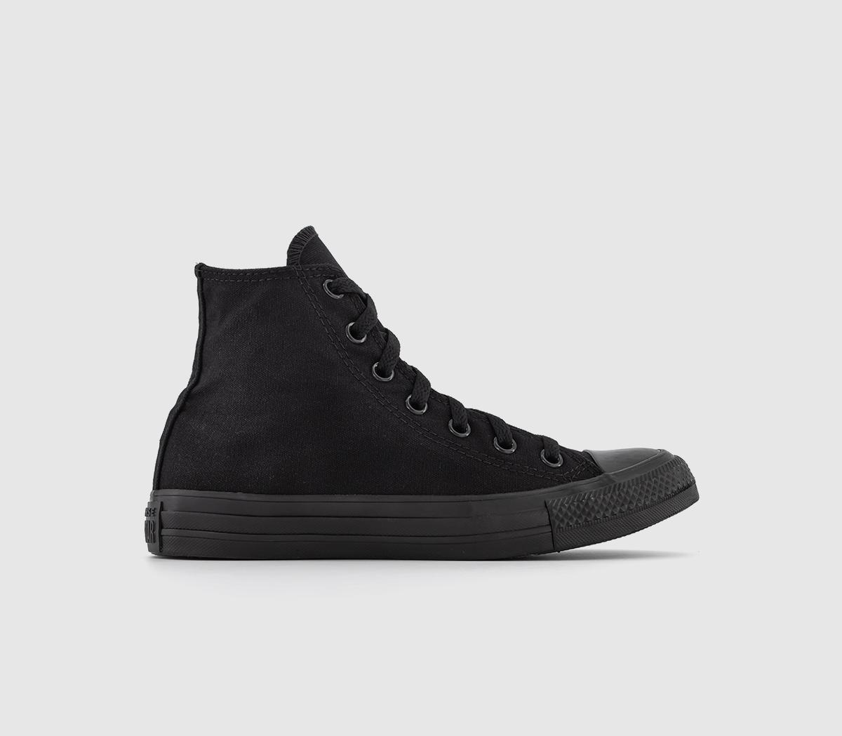 black high top converse shoes