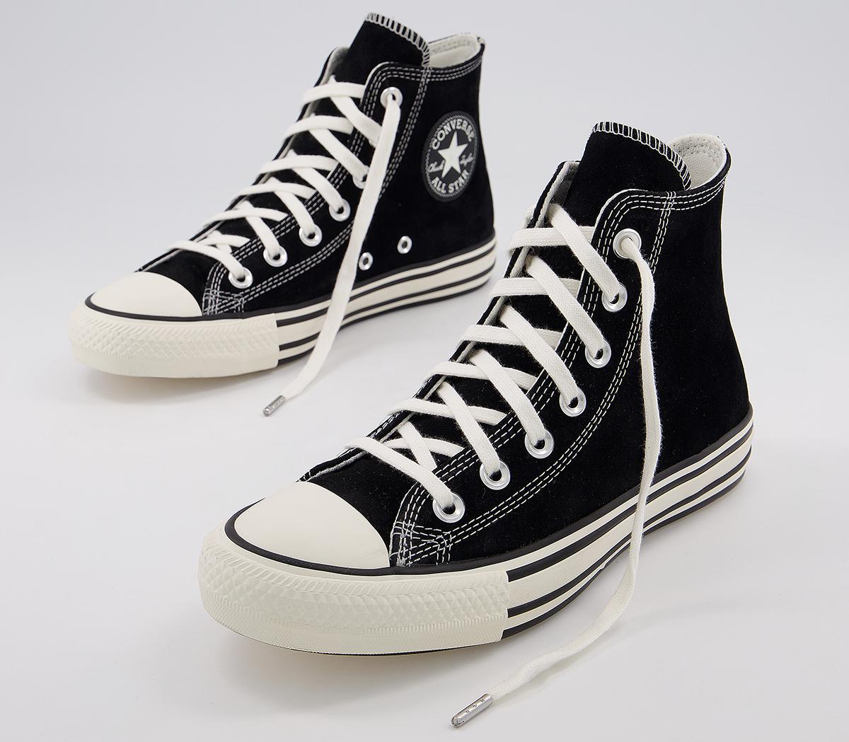 Converse Converse All Star Hi Trainers Black Egret Multi Stripe ...