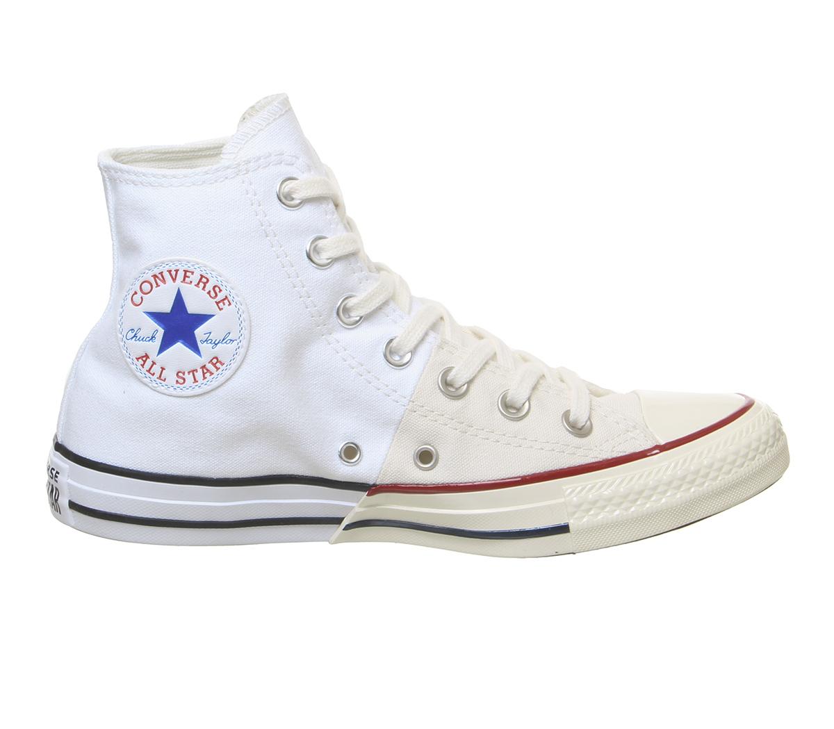 Converse Converse All Star Hi Trainers Vintage White White Egret ...