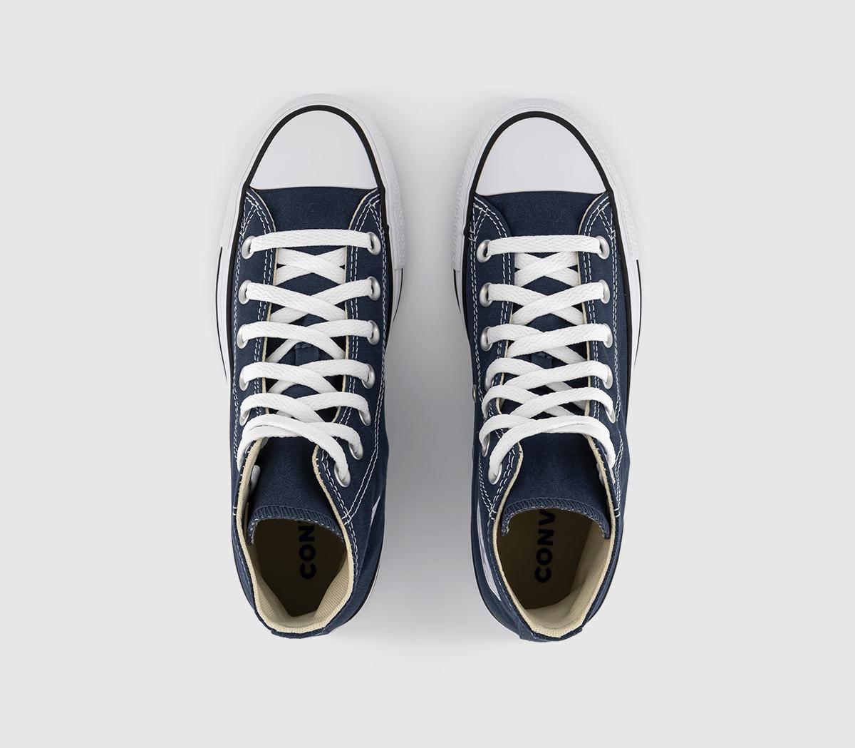 Converse All Star Hi Trainers Navy Canvas - Unisex Sports