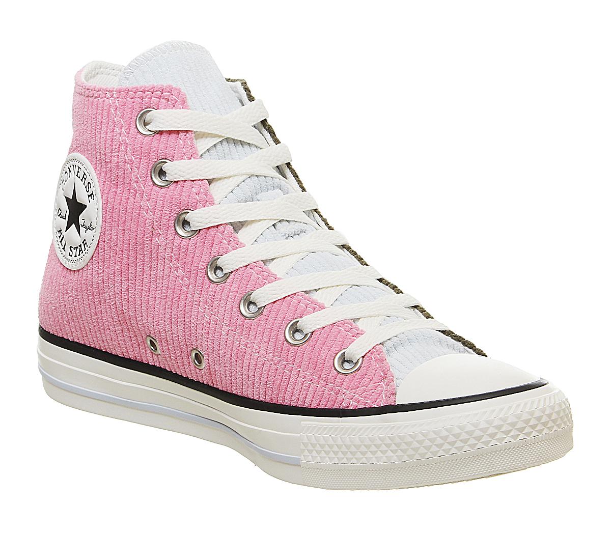 Converse Converse All Star Hi Trainers Corduroy Herbal Pink Egret Exclusive  - Unisex Sports