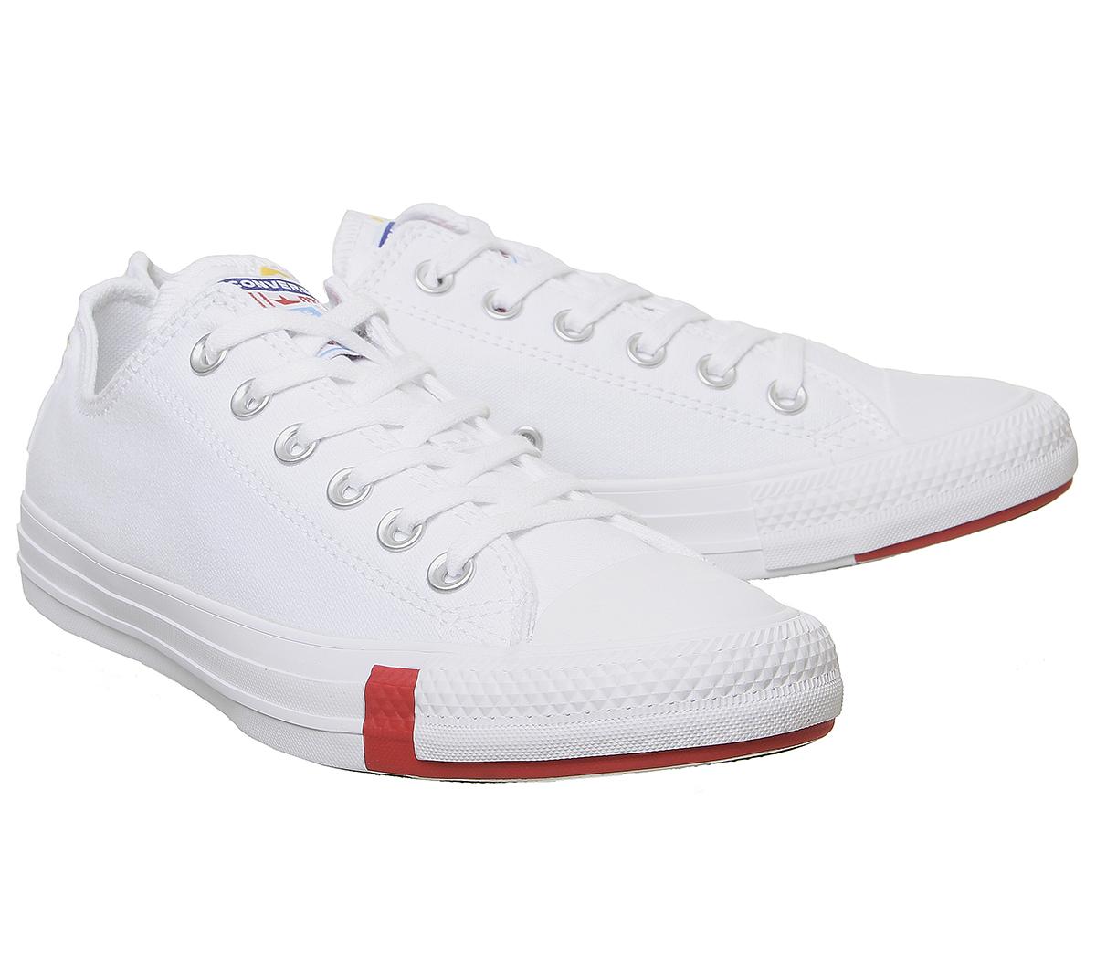 white converse without red line