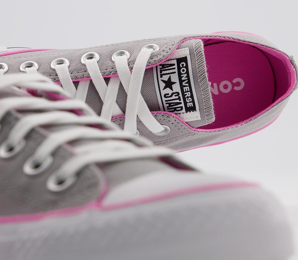 Star Low Trainers Grey Pink 