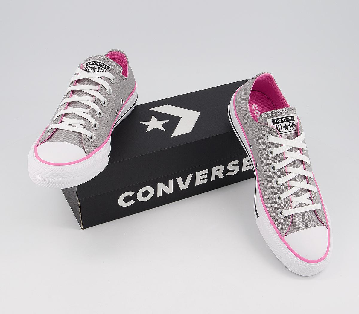 converse all star grey and pink