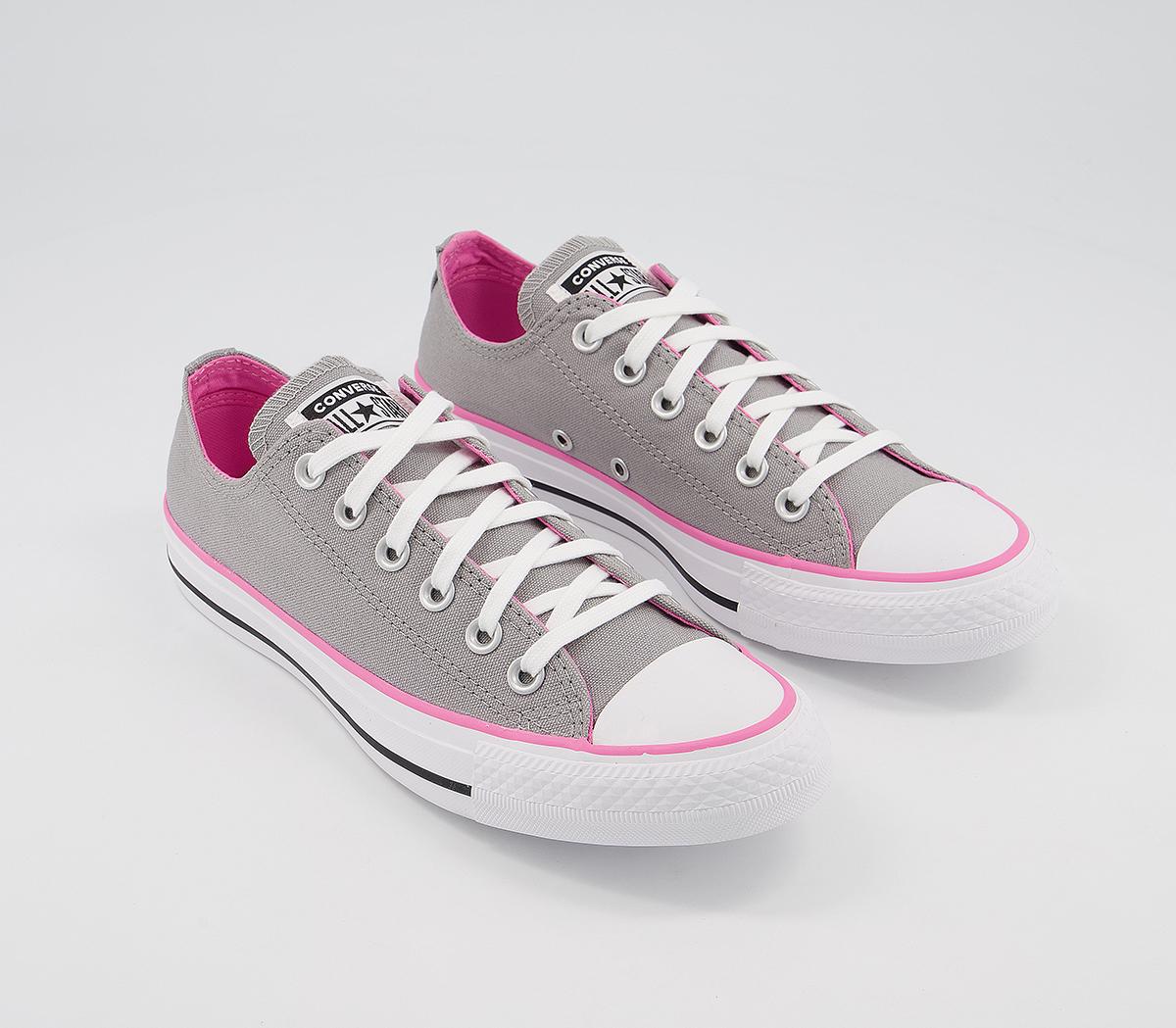 Converse Converse All Star Low Trainers Grey Pink - Hers trainers