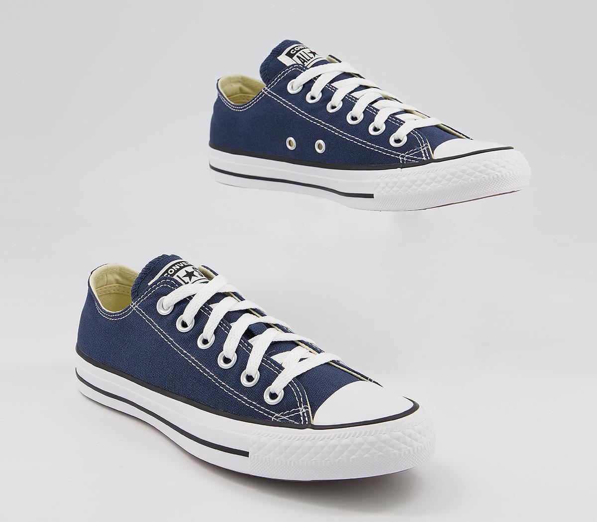 Converse All Star Low Trainers Navy Canvas - Unisex Sports