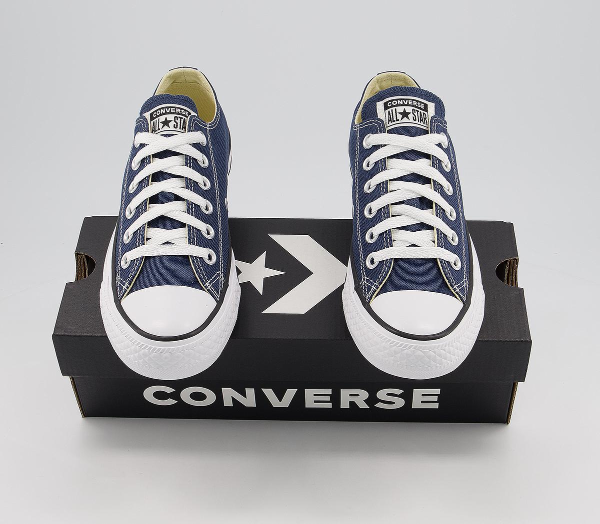 Converse All Star Low Trainers Navy Canvas - Unisex Sports