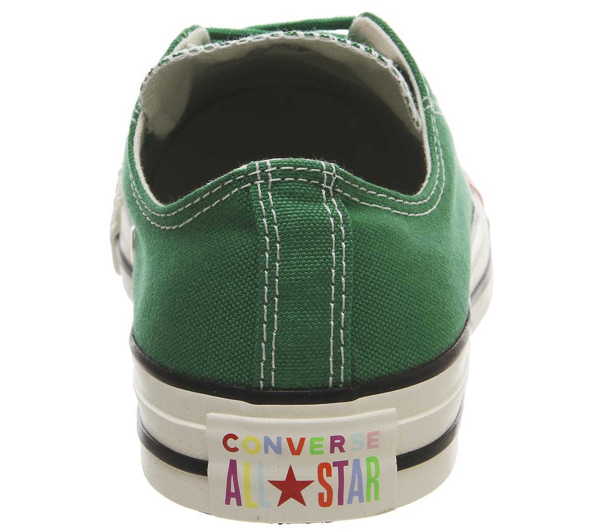 converse all star low trainers egret white rainbow exclusive