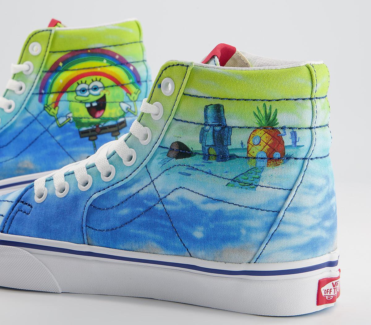 Vans Sk8 Hi Trainers Spongebob Imaginaaation - Hers trainers