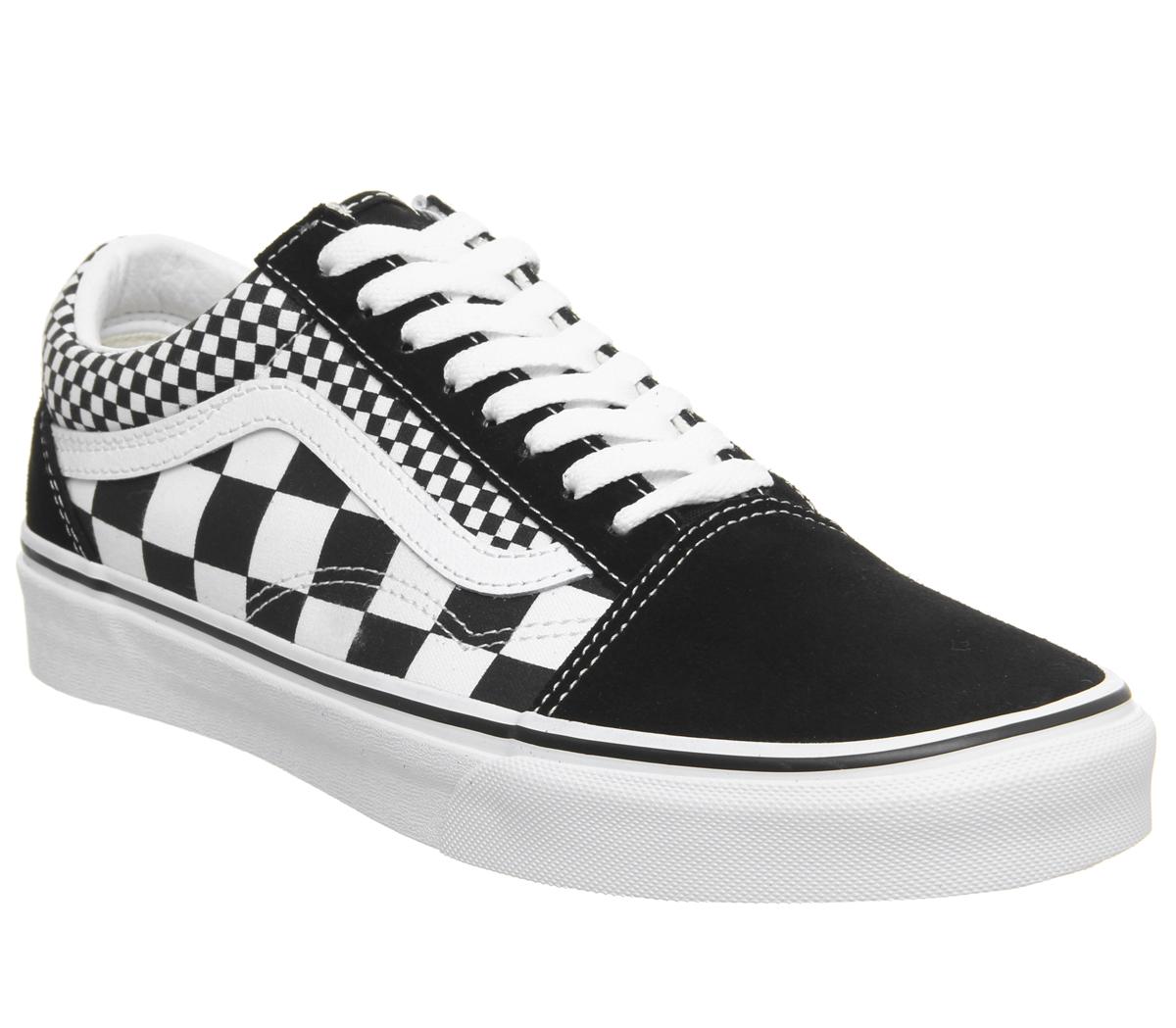 black and white vans size 5