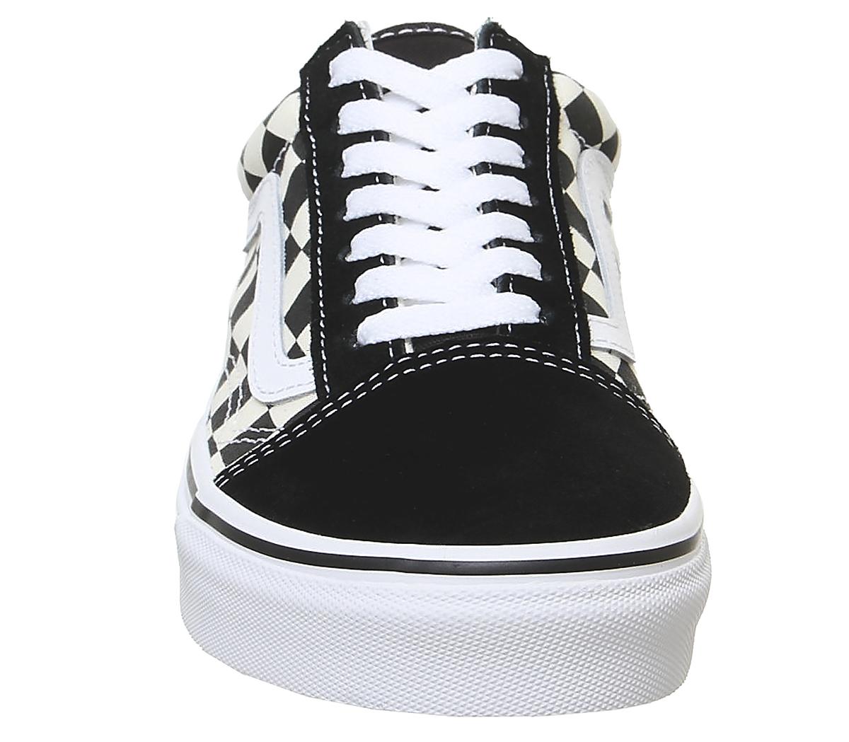 vans old skool trainers black white primary check