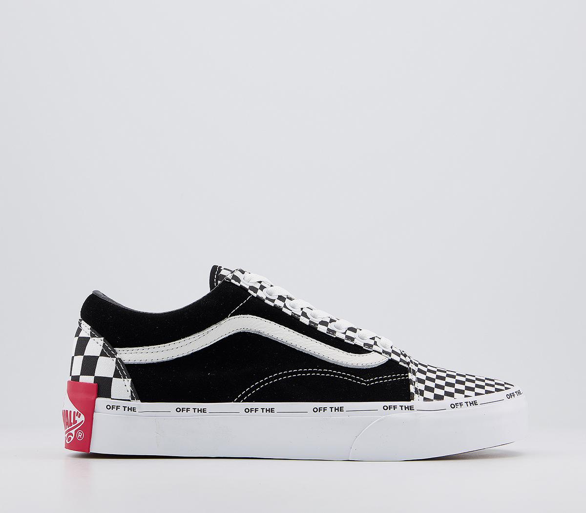 black and white checkered vans old skool