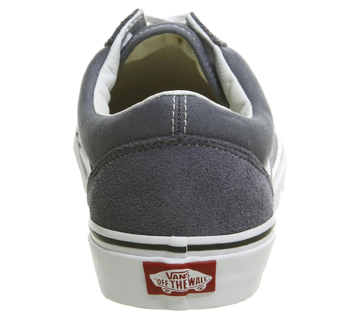 vans old skool trainers grisaille white