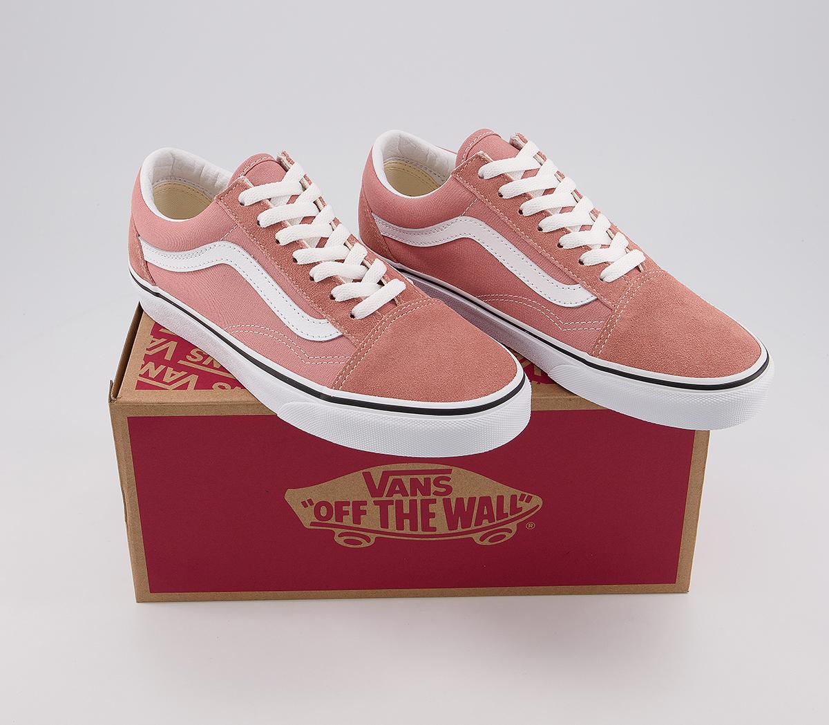 Vans Old Skool Trainers Rose Dawn True White - Hers trainers