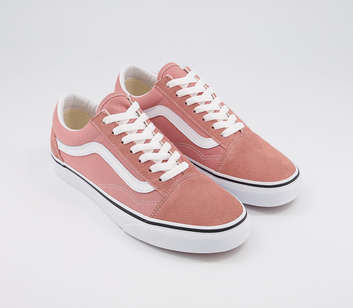 Vans Old Skool Trainers Rose Dawn True White - Hers trainers