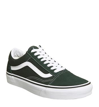 Vans Old Skool Trainers Scarab Green 