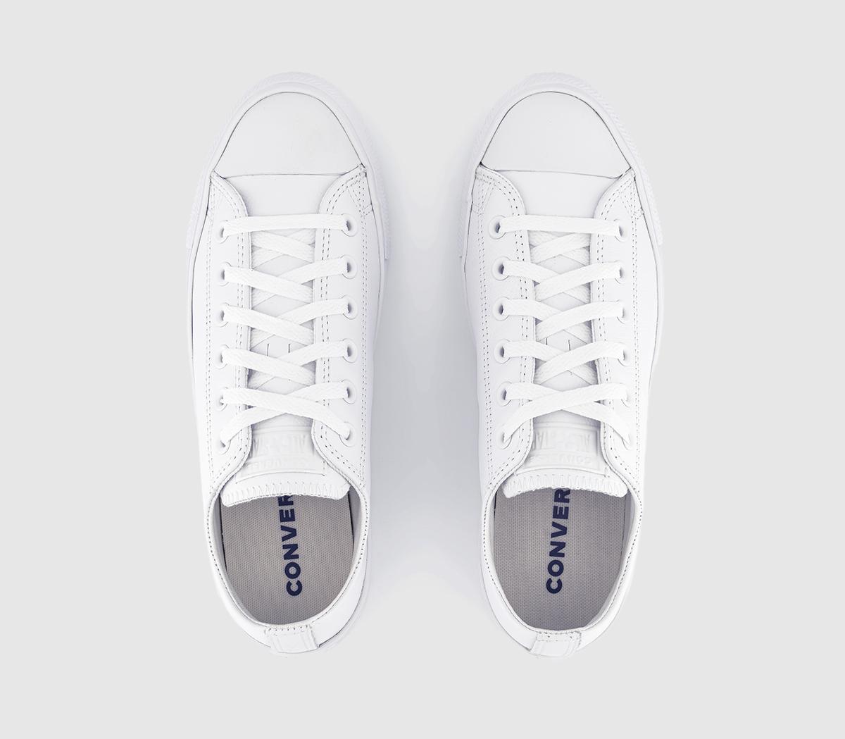 converse white mono leather