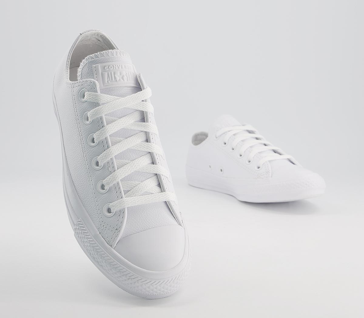 converse white mono leather