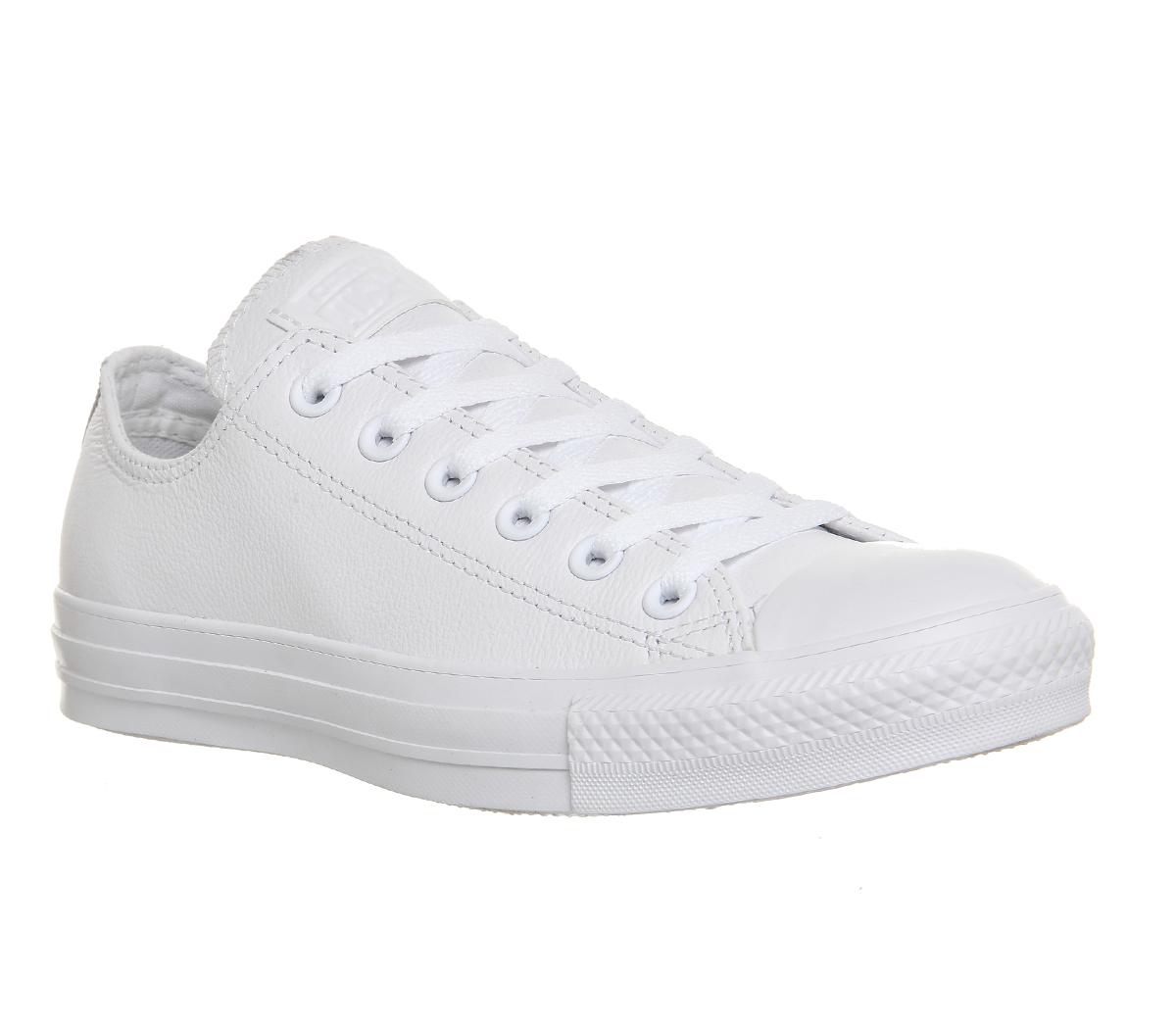 mens white leather converse Online 