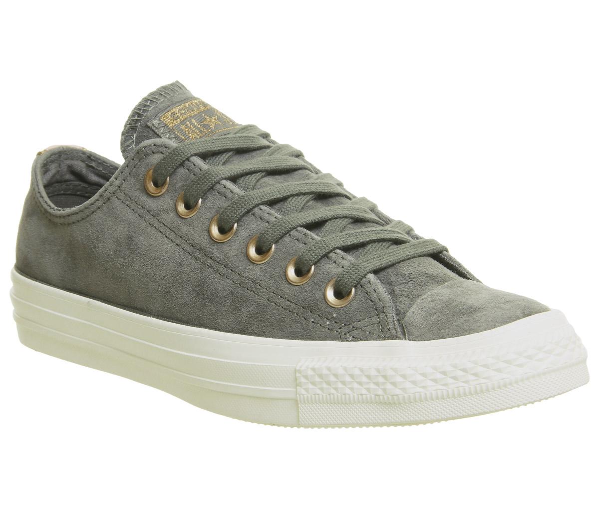 converse all star leather green
