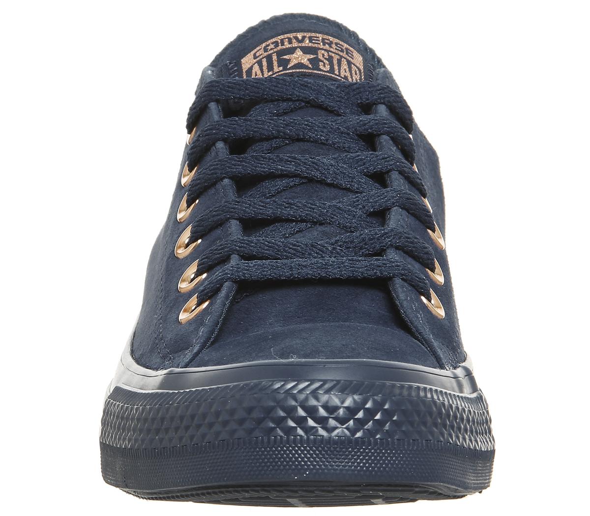 converse all star low leather navy cherry blossom