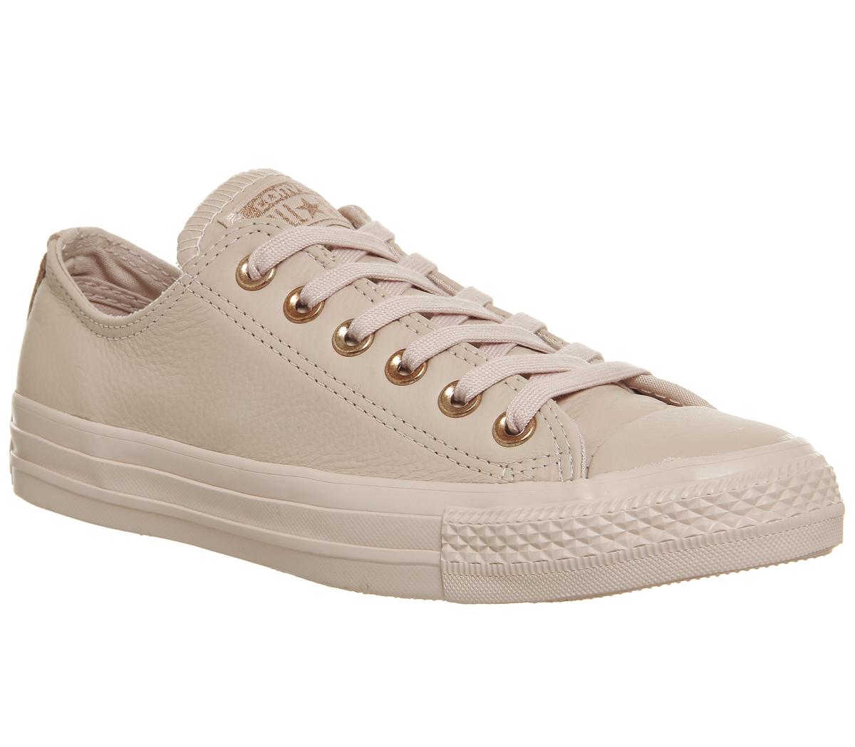 Converse All Star Low Leather Dusk Pink Rose Gold Exclusive - Hers trainers