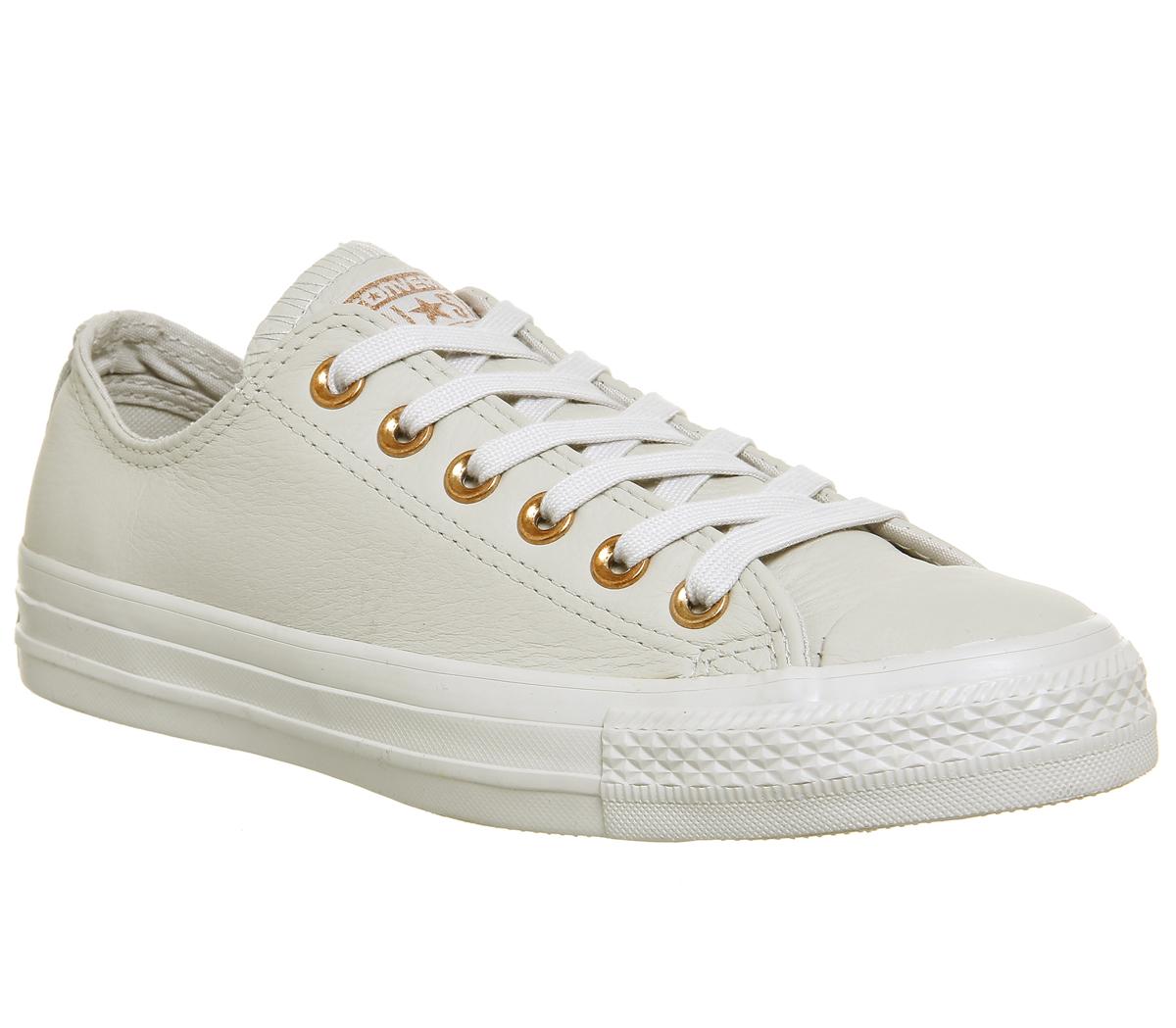 Star Low Leather Pale Putty Rose Gold 