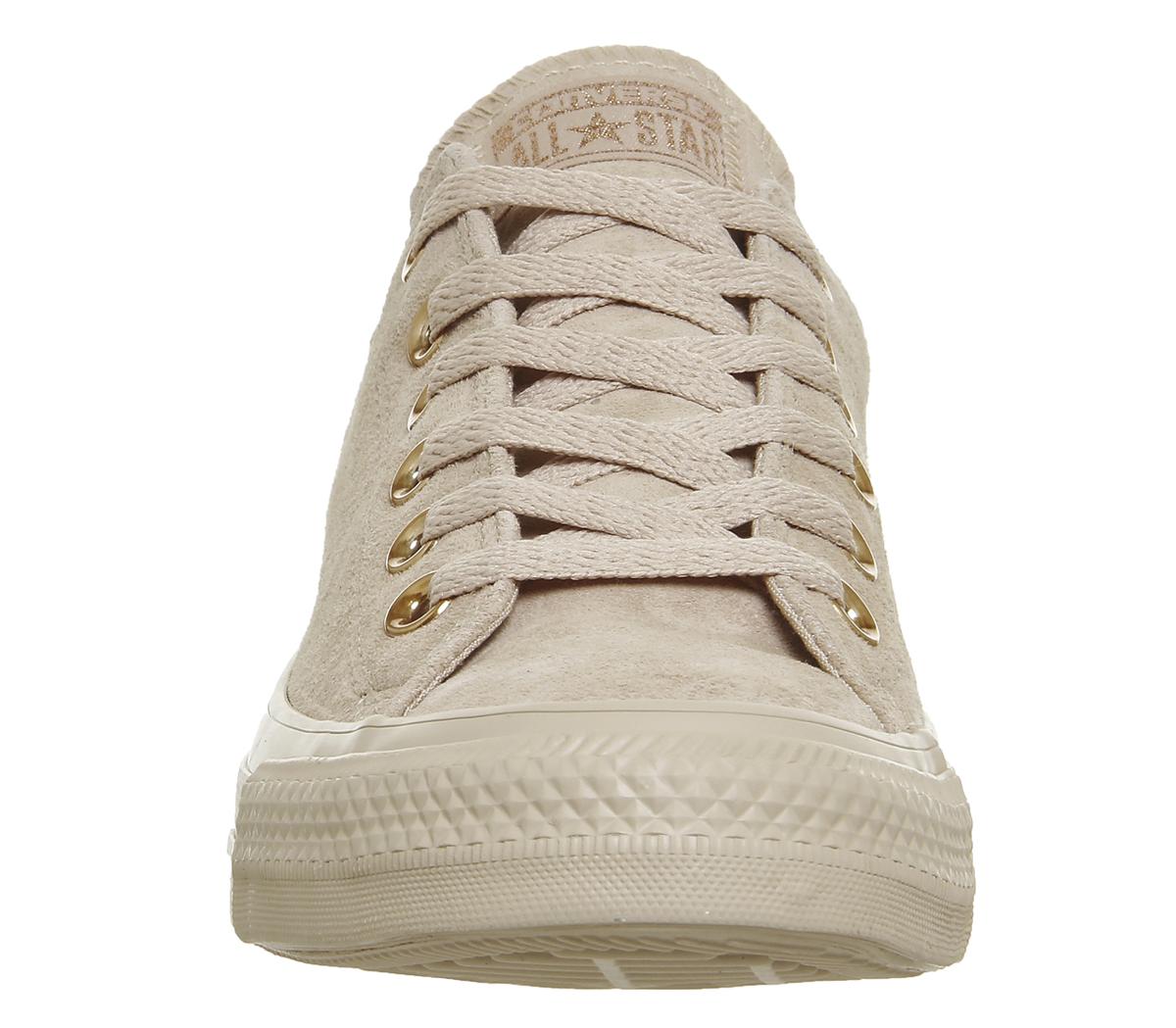 leather beige converse