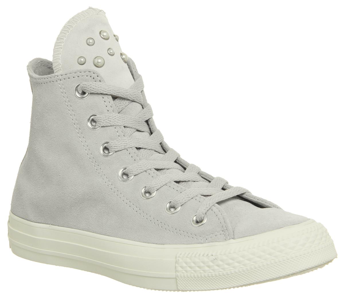 converse all star hi leather ash grey rose gold exclusive