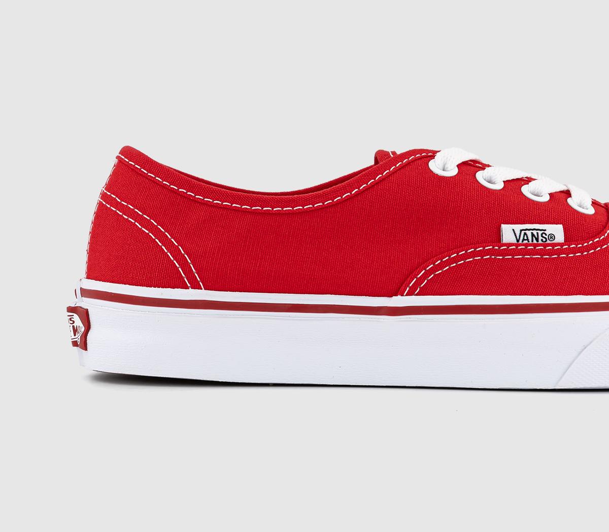 vans red and cream