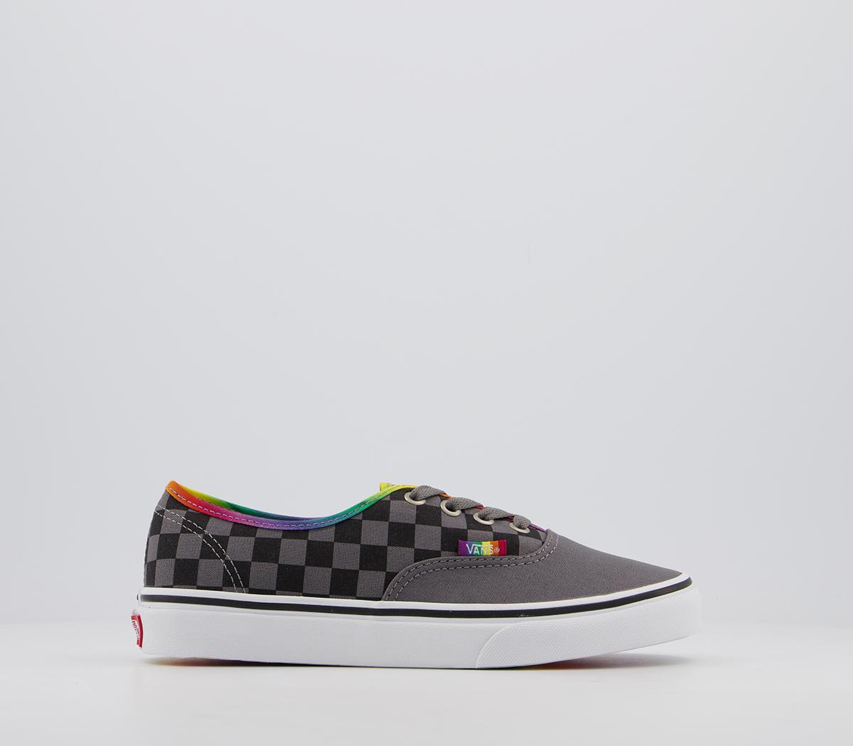 white rainbow vans