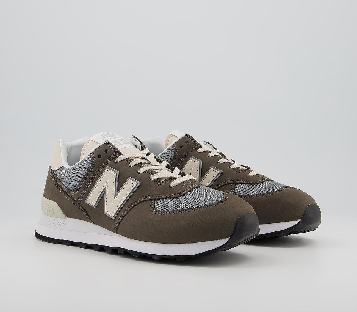 New Balance 574 Trainers Grey Grey White - His trainers