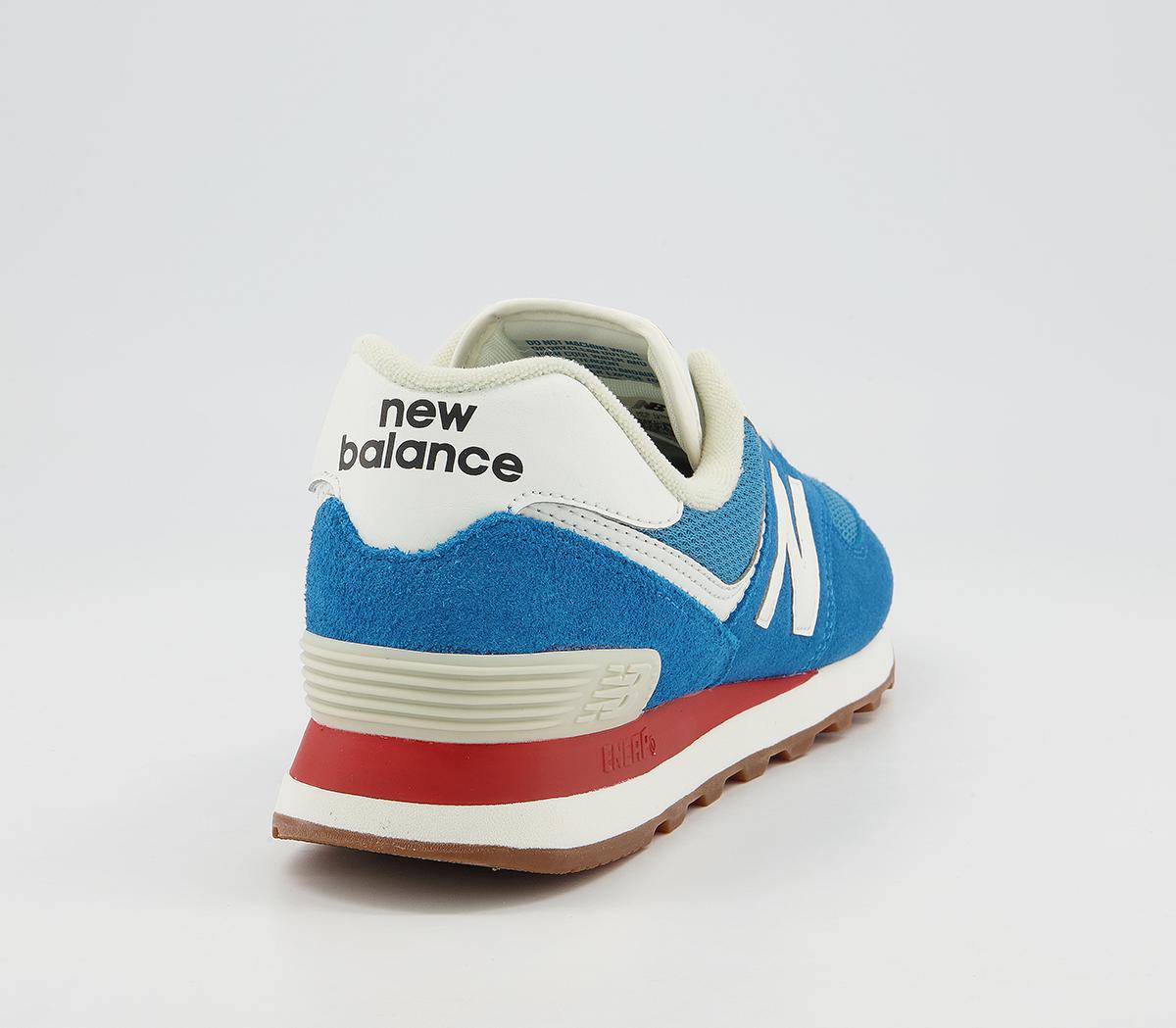 New Balance 574 Trainers Blue White Red His trainers