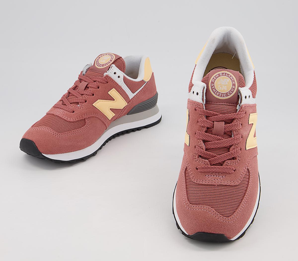 New Balance 574 Trainers Pink Peach - His trainers
