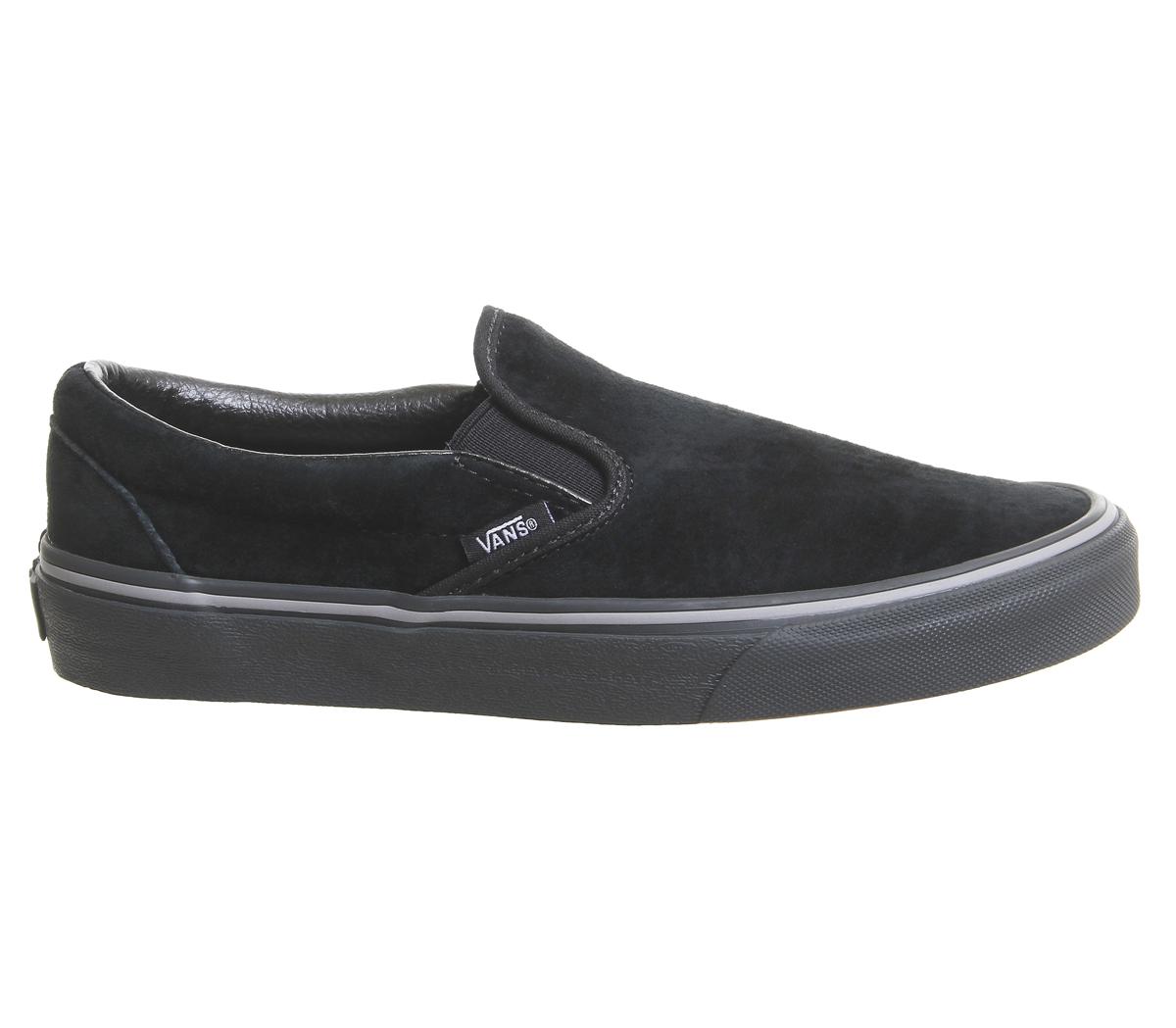 vans classic slip on black frost grey 