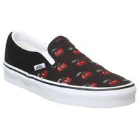 Vans Vans Classic Slip On Trainers Black Cherries Unisex Sports