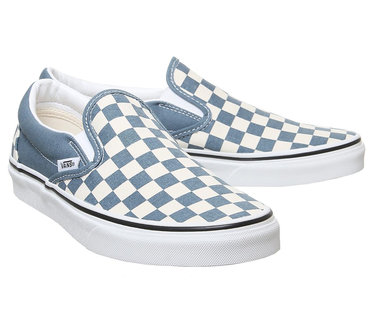 Vans Vans Classic Slip On Trainers Blue Mirage True White - Unisex Sports