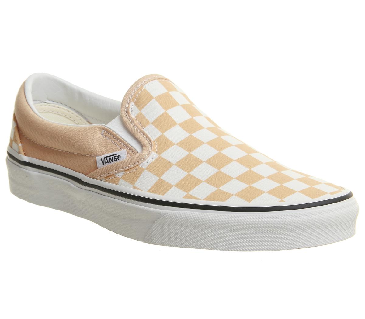 apricot vans slip ons