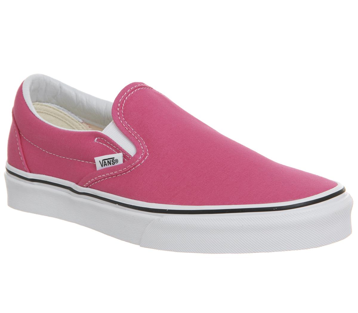 hot pink slip on shoes