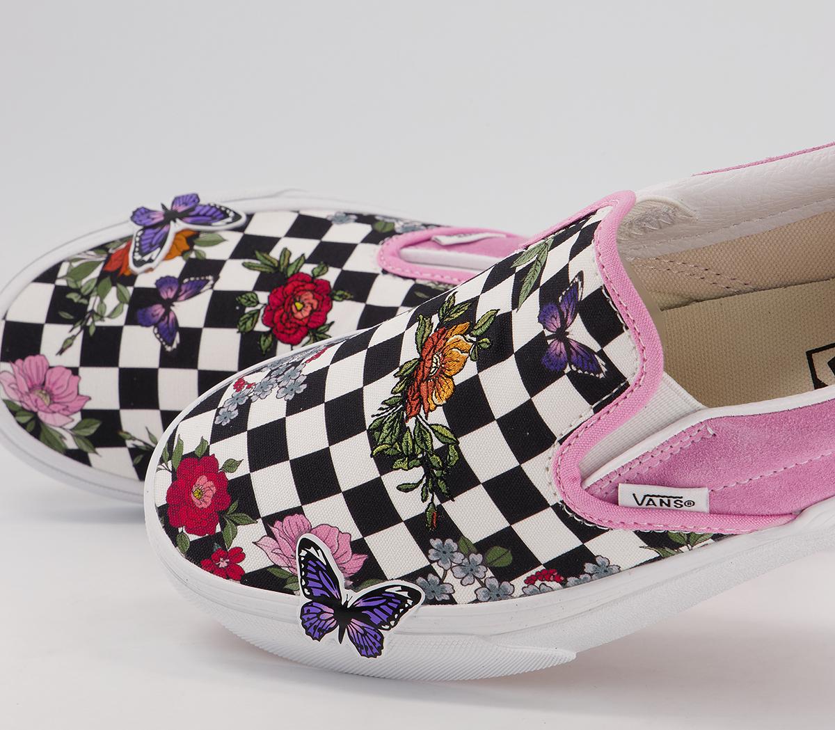 Checkerboard floral vans Clearance