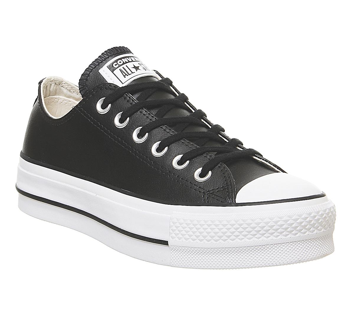 platform black and white converse